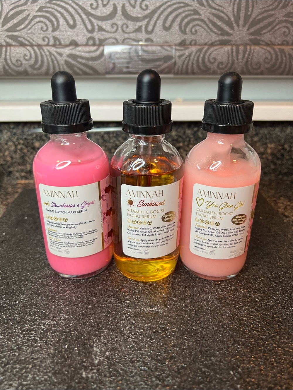 Aminnah Facial & Body Serums